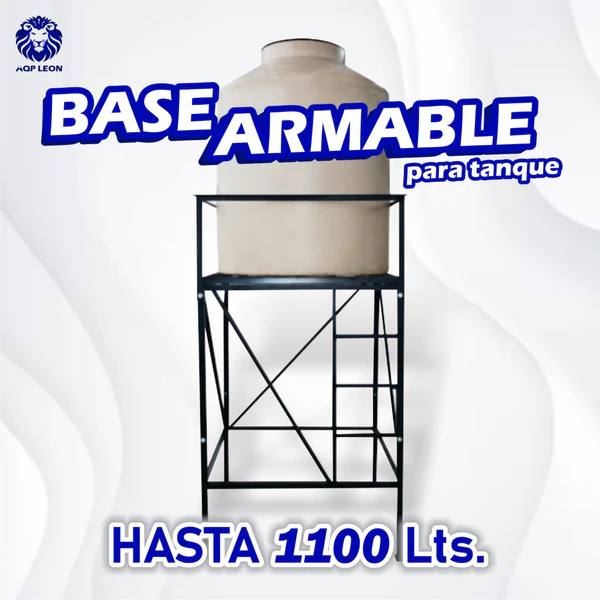 Base Cuadrada de 1100 Litros + Plancha Galvanizada