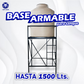 Base metálica armable para tanque de 1500 litros - MODELO CUADRADO