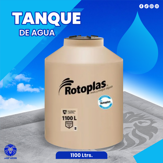 Tanque de agua de 1100 litros color Arena - marca Rotoplast