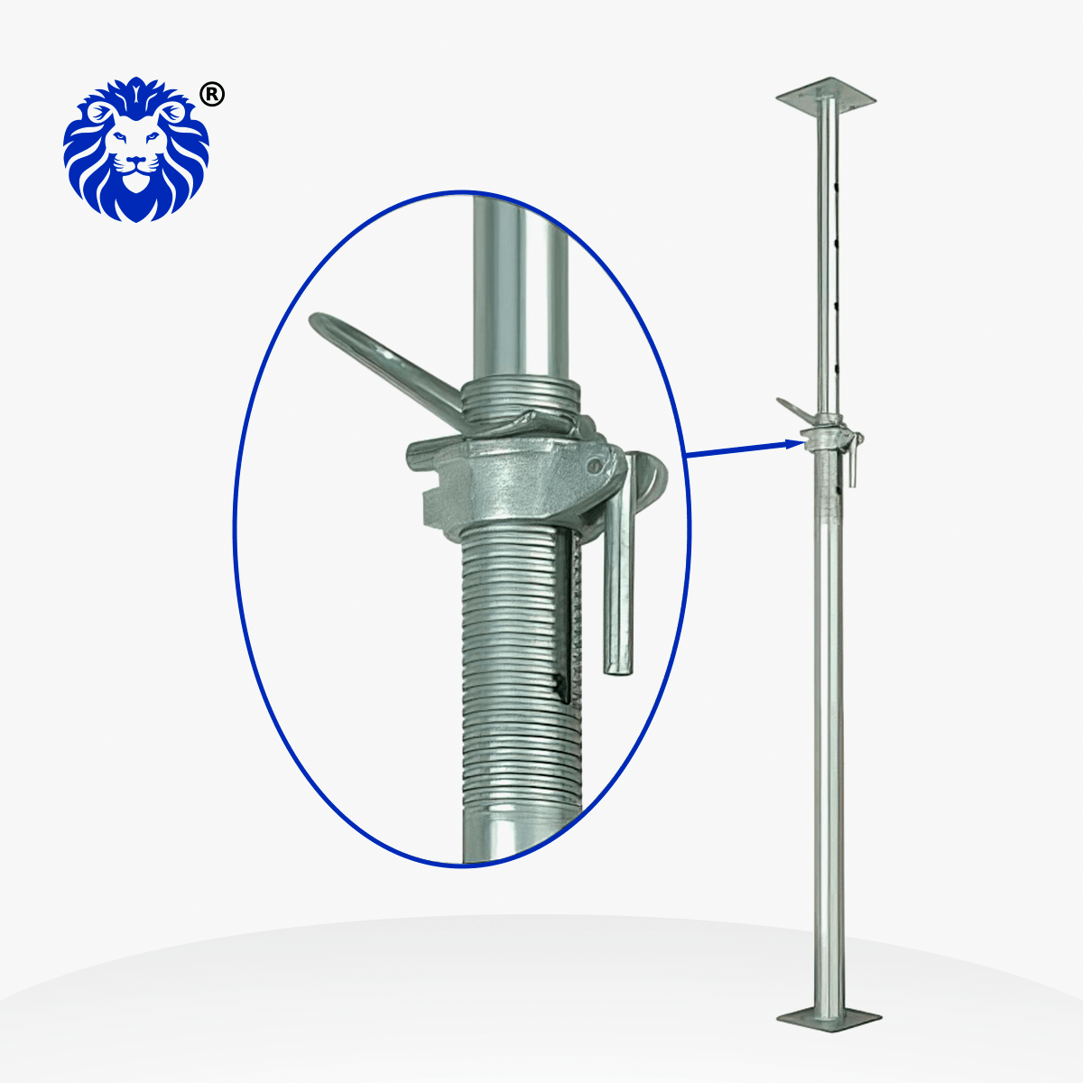 Puntales Metálicos Galvanizados para Construcción - Imagen 3