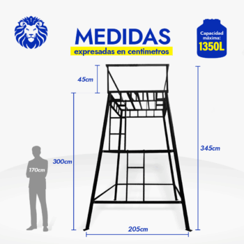 MEDIDAS DE BASE DE TANQUE DE AGUA